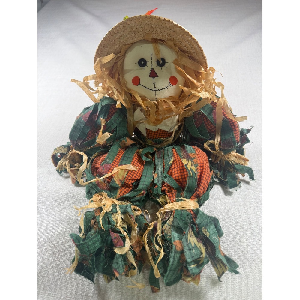 Rustic Scarecrow Doll 20 Inch Fall Harvest Decor Autumn Halloween Thanksgiving
